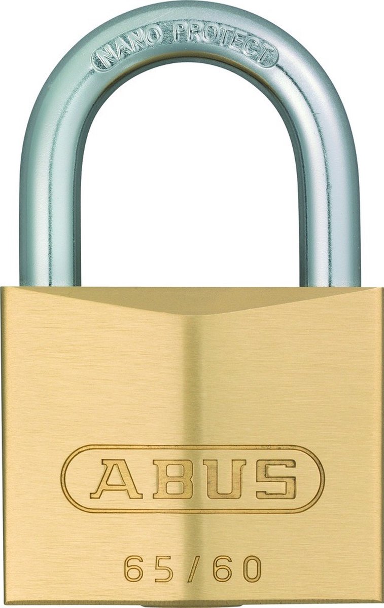 Abs Messing Vorhängeschloss 65 30 mm Gold - 4 cm