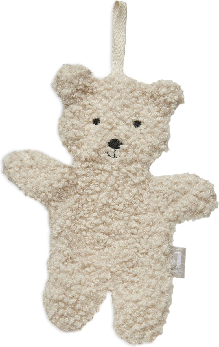 Jollein Schnullertuch Teddybär – Natur – Schnuller-Kuscheltier Baby – 100 % Polyester