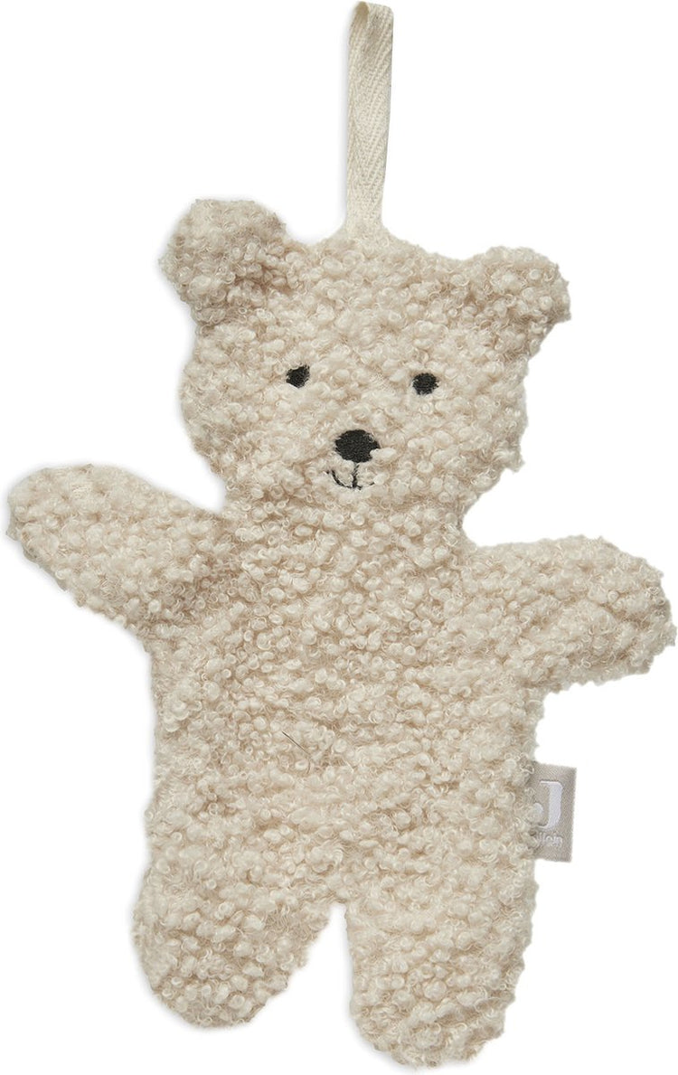 Jollein Schnullertuch Teddybär – Natur – Schnuller-Kuscheltier Baby – 100 % Polyester