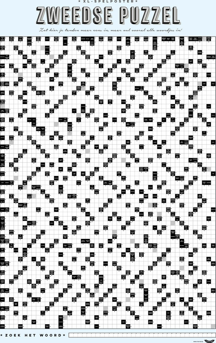 Stratier XL-Spielposter - Schwedisches Puzzle - Nr. 2