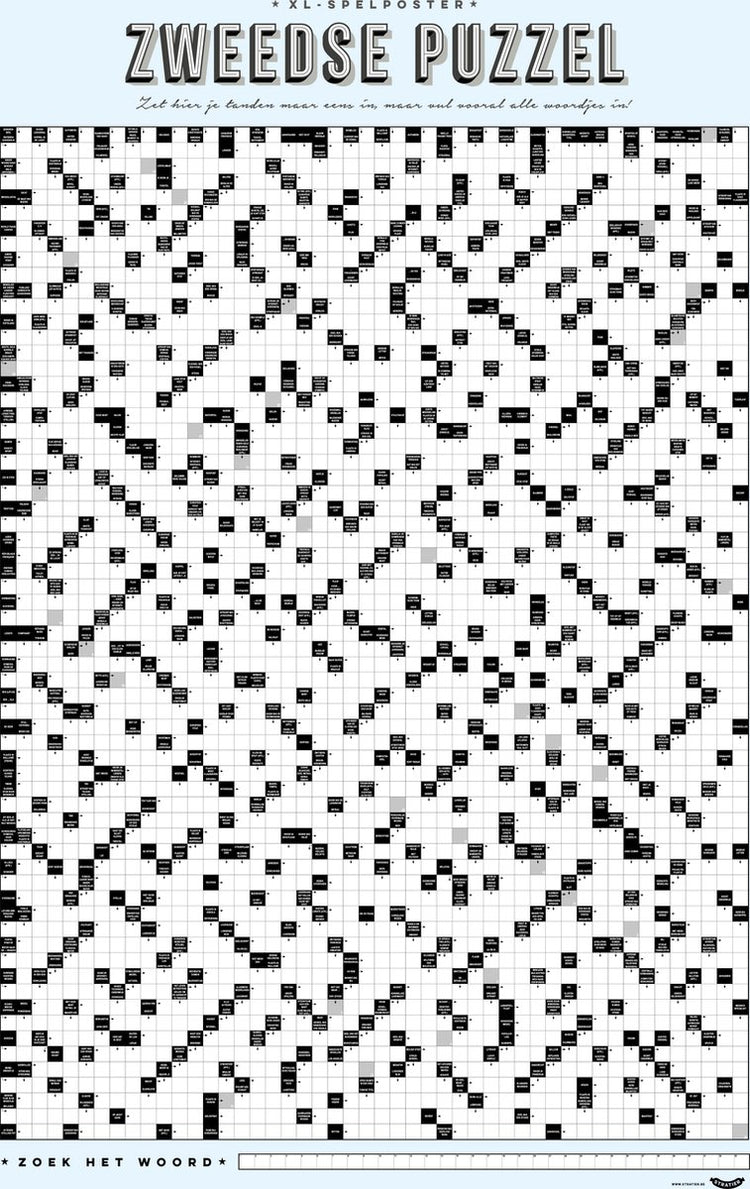 Stratier XL-Spielposter - Schwedisches Puzzle - Nr. 2