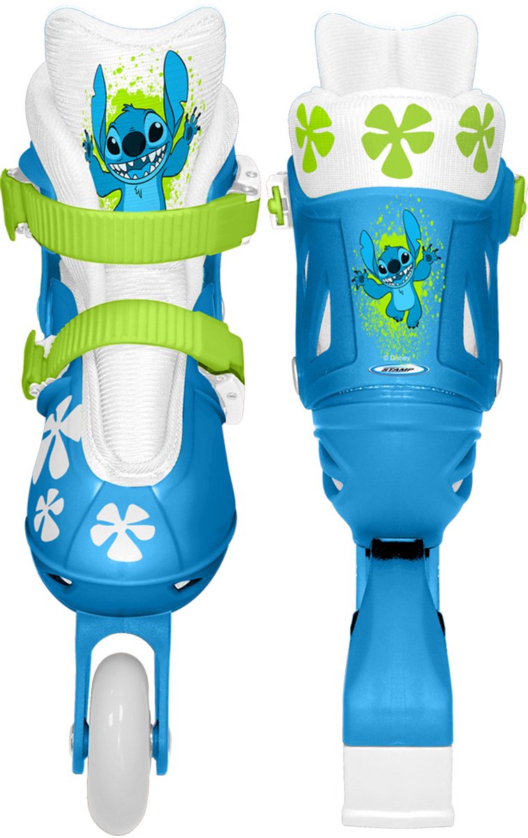 Stamp Disney Stitch Inlineskates Hardboot weiß blau Größe 30-33