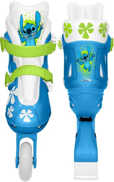 Stamp Disney Stitch Inlineskates Hardboot weiß blau Größe 30-33