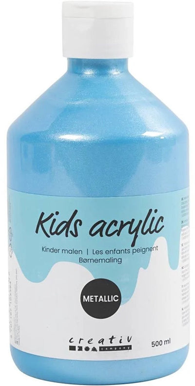 A-Color Acrylfarbe Metallic, Metallic, Hellblau, 500 ml 1 Flasche