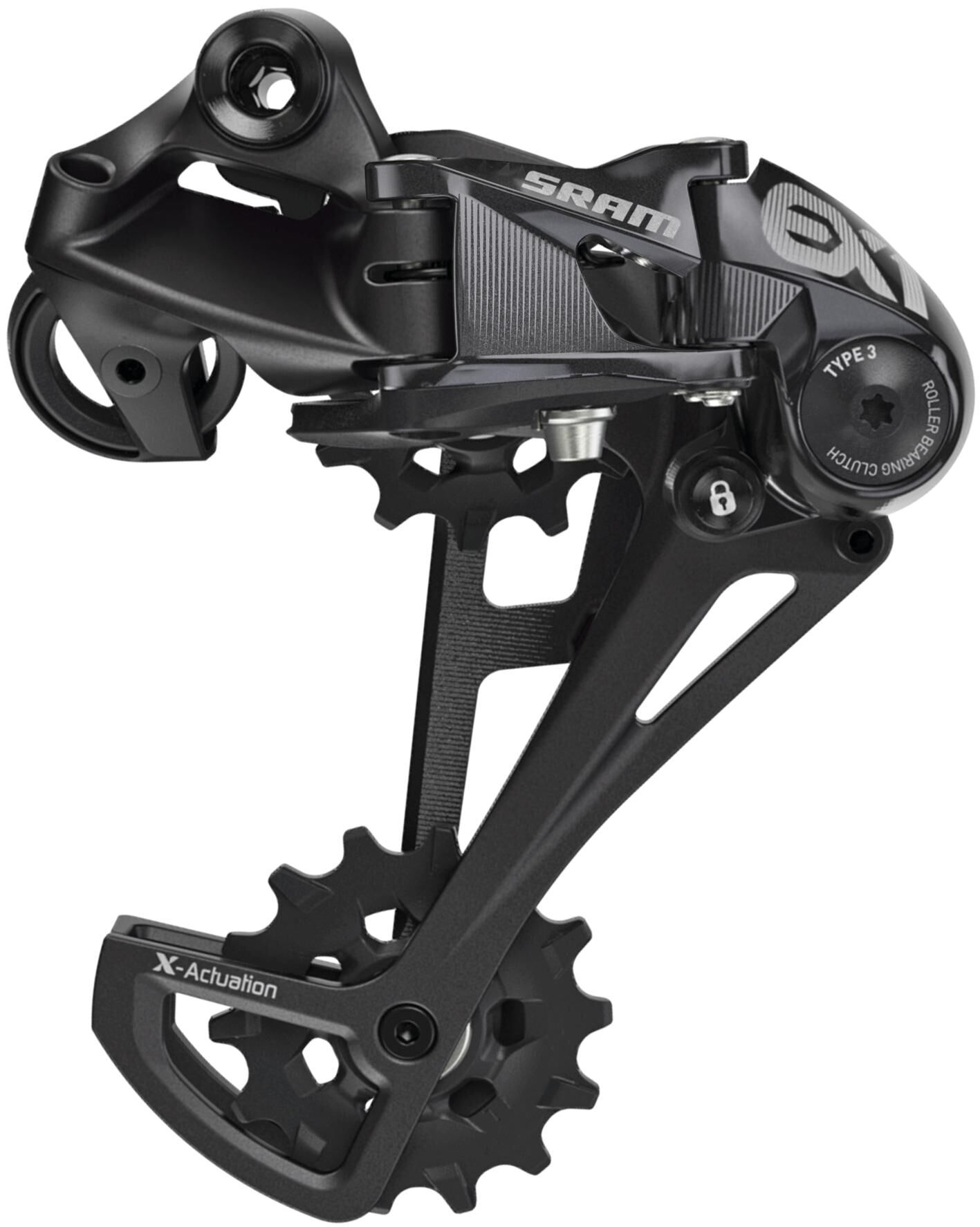 SRAM HINTERSAGE. EX1 8-sp., Alu, Schwarz