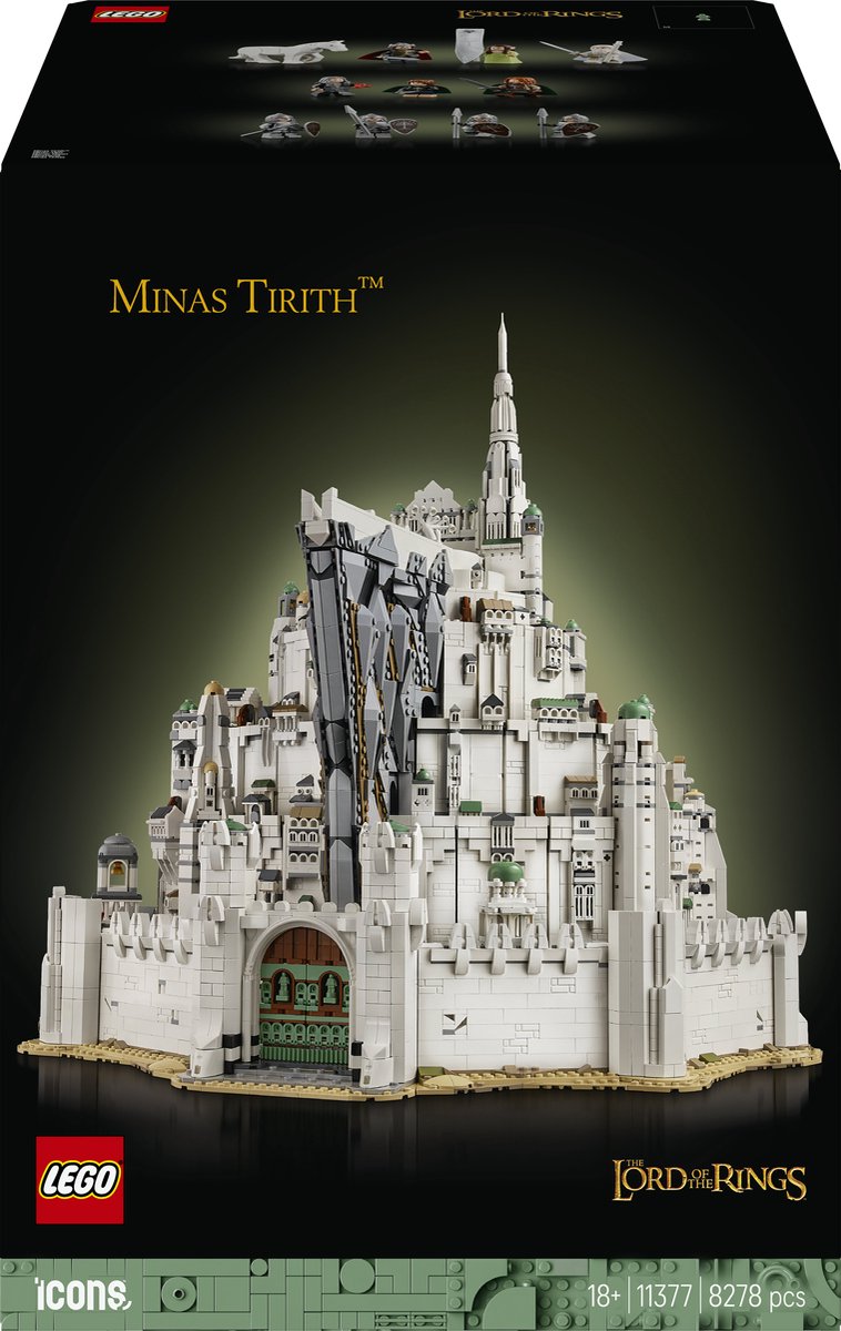 Lego Icons Der Herr der Ringe: Minas Tirith Bausatz für Erwachsene – 11377