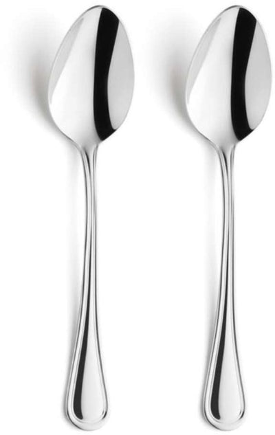 Amefa Haydn – 2-teiliges Dessertlöffel-Set – Hochglanz – silberfarben