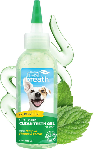 Tropiclean Fresh Breath – Zahngel für die Zahnpflege von Hunden – Minze – 118 ml