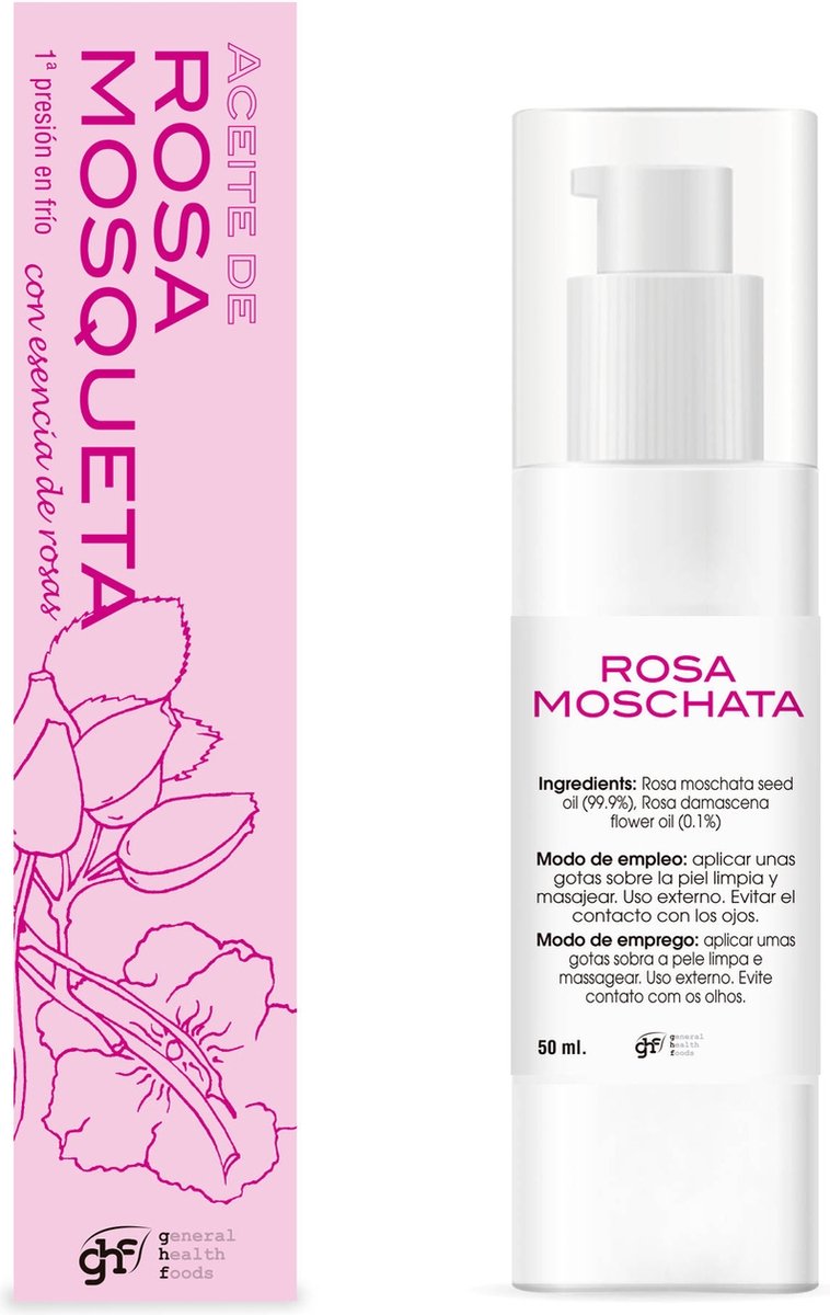 Ghf Hagebuttenöl + Rosenessenz Spray 50 ml Öl|Hagebuttenöl + Rosenessenz Spray 50 ml Öl|Spray Huile de Rose Musquée + Rosenessenz 50 ml de Huile