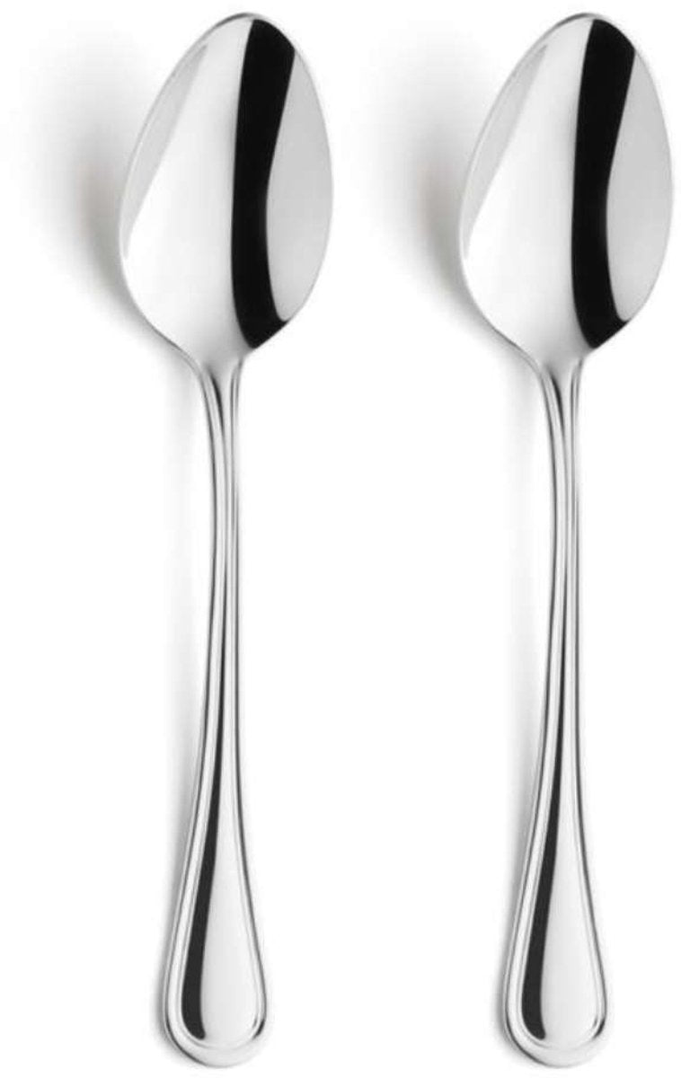 Amefa Haydn – 2-teiliges Dessertlöffel-Set – Hochglanz – silberfarben