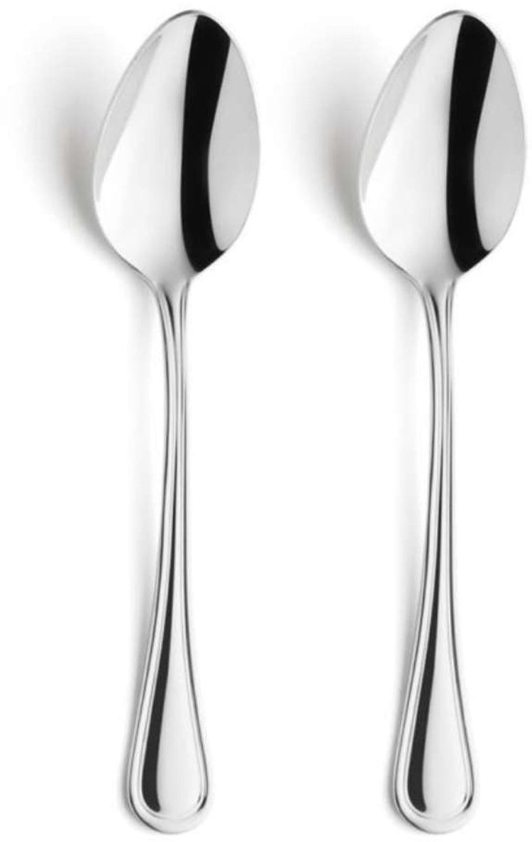 Amefa Haydn – 2-teiliges Dessertlöffel-Set – Hochglanz – silberfarben