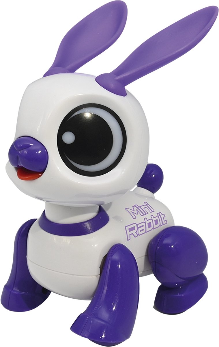 Lexibook Power Rabbit Mini – Kaninchenroboter mit Licht- und Soundeffekten. Handklatschbefehl. Sprachwiederholung
