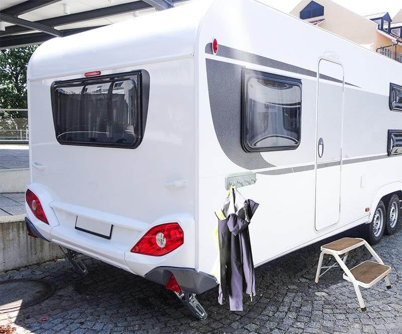 Garderobenständer für Caravan-Schienensystem