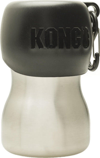 Kong h2o Edelstahl-Wasserflasche – Schwarz – 280 ml
