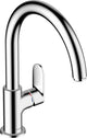 Hansgrohe Lackmischung M35 – Küchenmischbatterie – Einhebelbedienung – Größe 210 mm – schwenkbarer Auslauf – 1 Strahlfunktion – Chrom