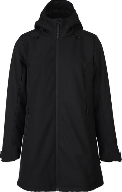 Brunotti Melle Damen lange Softshelljacke – Schwarz – XS
