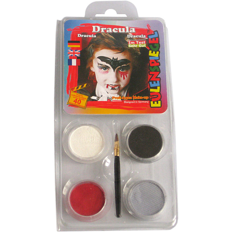 Eulenspiegel Schmink - Motive Set, Dracula, verschiedene Farben, 1 Set