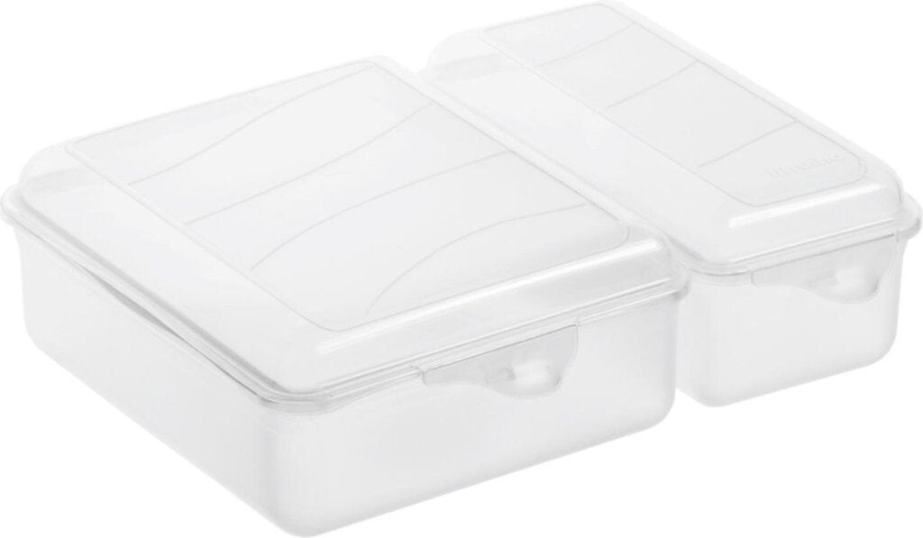 Rotho Rotho Twin Lunchbox 1.05+0,55L Transparent
