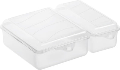 Rotho Rotho Twin Lunchbox 1.05+0,55L Transparent