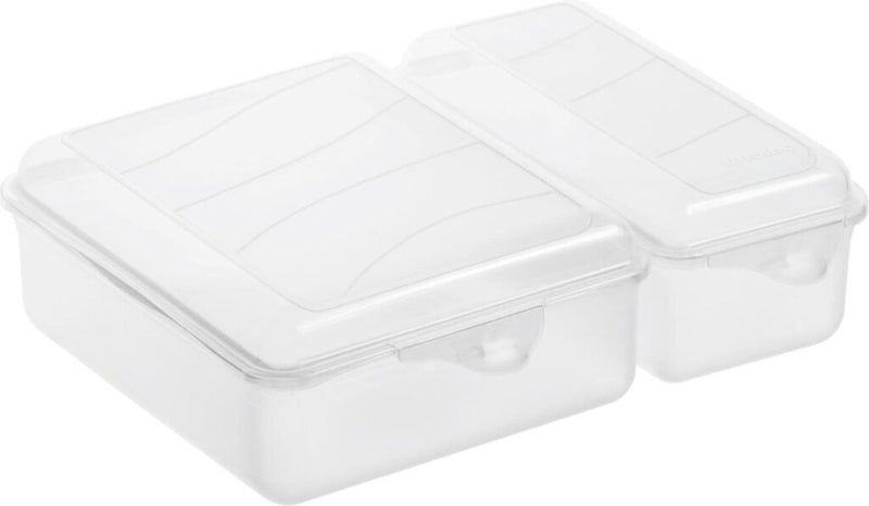 Rotho Rotho Twin Lunchbox 1.05+0,55L Transparent
