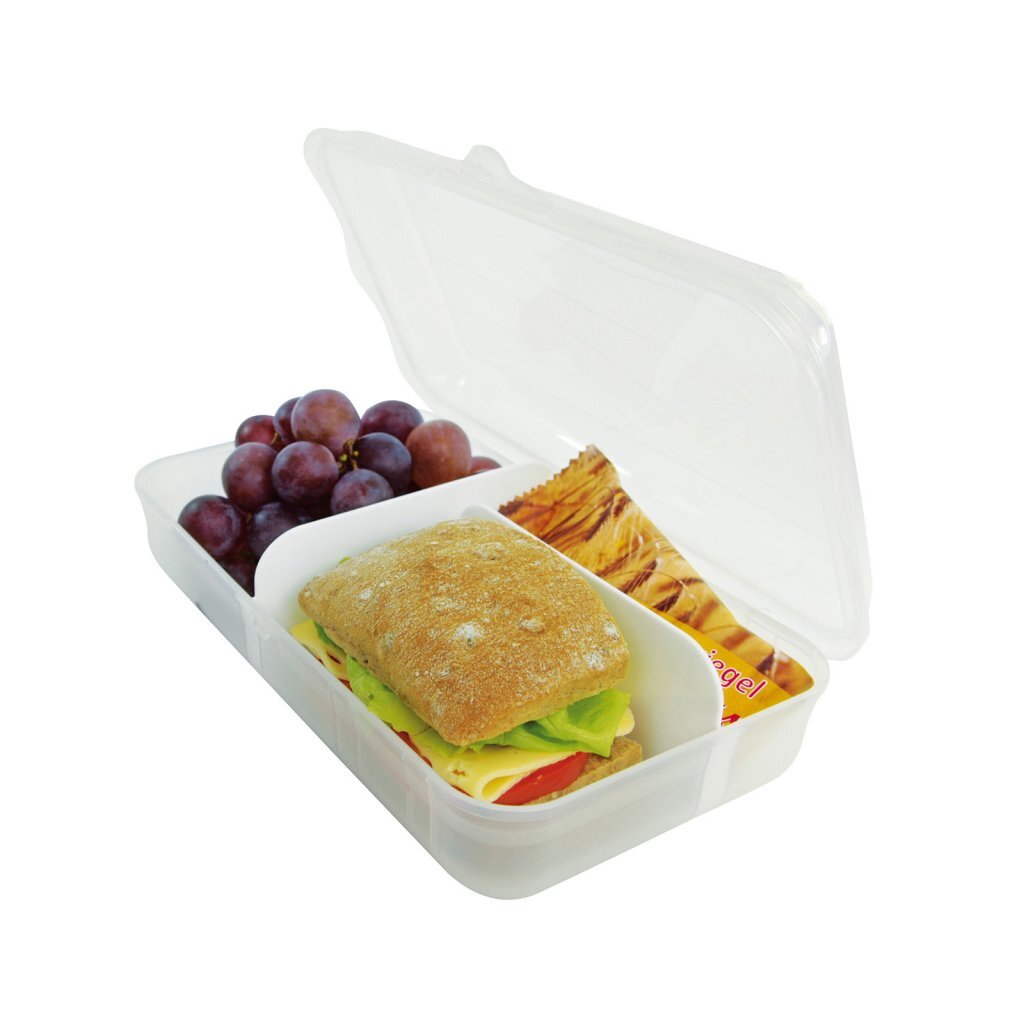 Rotho Fun Lunchbox mit Divide -Schüssen 1,7l transparent