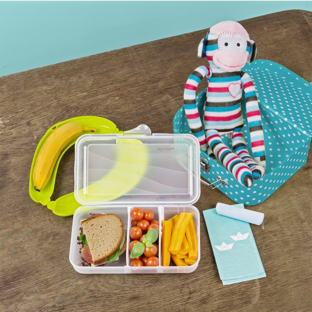 Rotho Fun Lunchbox mit Divide -Schüssen 1,7l transparent