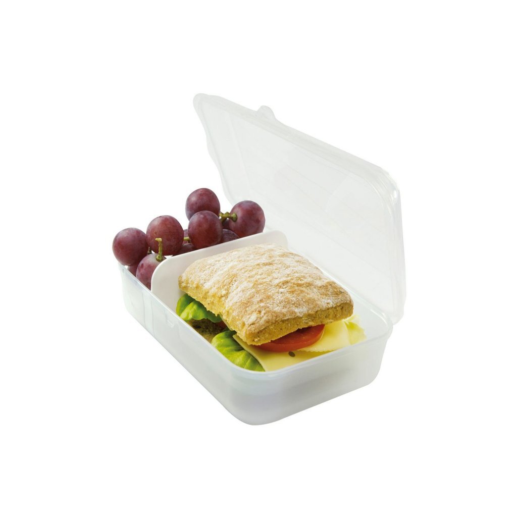 Rotho Fun Lunchbox mit Divide Shot 0,9l transparent