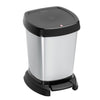 Rotho Rotho Paso Pedal Bin 6L Silber Metallic
