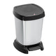 Rotho Rotho Paso Pedal Bin 6L Silber Metallic