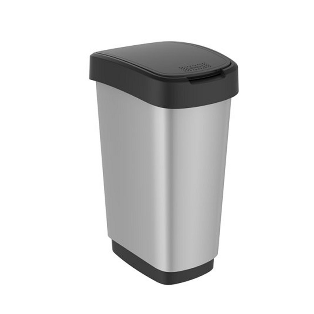 Rotho Rotho Twist Waste Bin 25l Silber Metallic