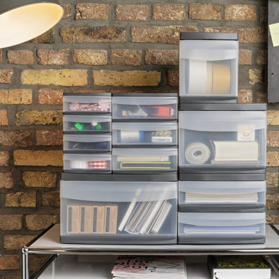 Rotho Systemix Design-Kommode 39,5x25,5x20,3 cm Anthrazit