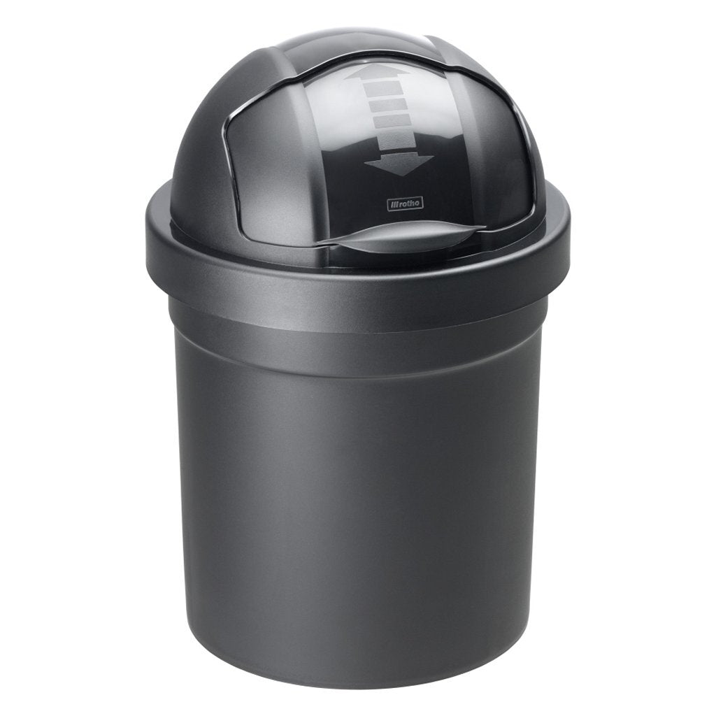 Rotho Rotho Roll Bob Waste Bucket 10l Schwarz