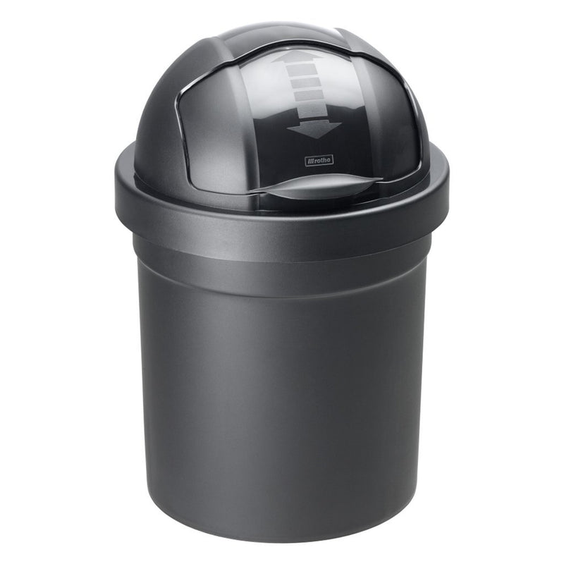 Rotho Rotho Roll Bob Waste Bucket 10l Schwarz