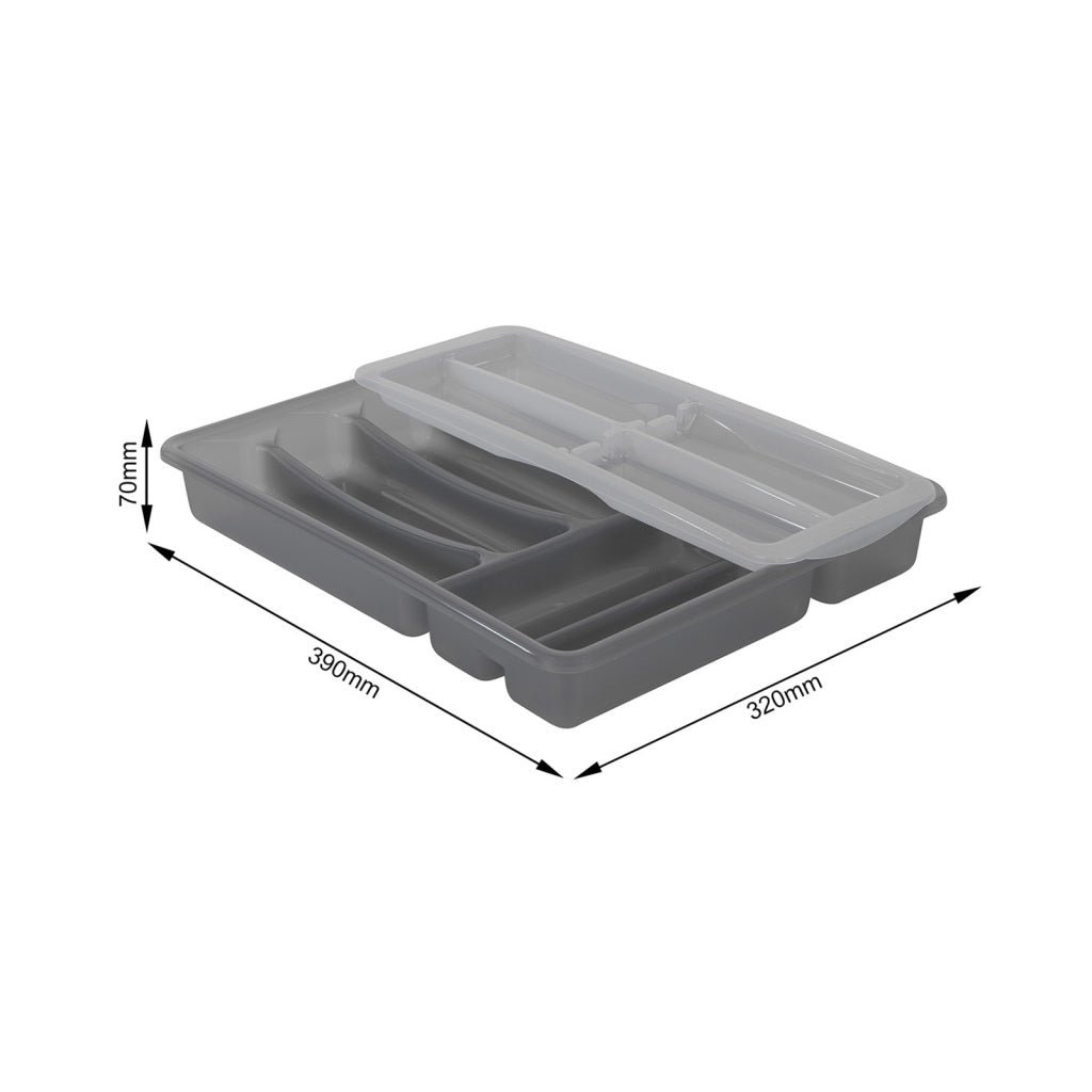 ROTHO ROTHO BASIC BUTLERY BOX 6 FACHTEN Variable Anthrazit