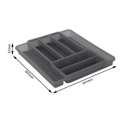 Rotho Rotho Cutlery Box 7 Fächer Anthrazit