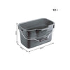 Rotho Rotho Basic Emmer Rechteckige 12L Anthrazit
