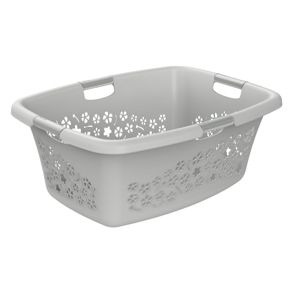 Rotho Rotho Blumen Wäscherei Korb 50l grau