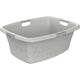 Rotho Blumen Wäschekorb 50l Cool Grey