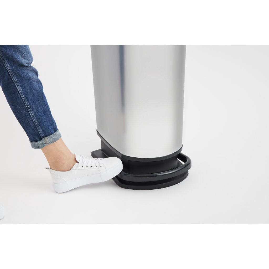 Rotho Rotho Paso Pedal Bin 50L Silber Metallic