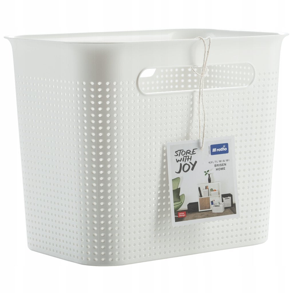 Rotho Brisen Aufbewahrungskorb 26,2x18x21,1 cm 7l weiß