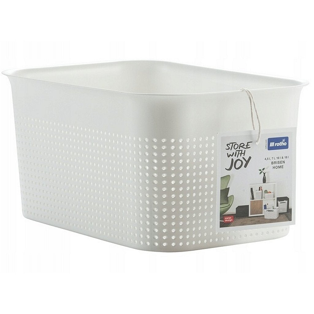 Rotho Brisen Aufbewahrungskorb 26,2x18x13 cm 4,5l weiß
