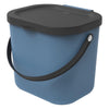 Rotho Albula Bioabfallbehälter 23,5x20x20,8 cm 6l blau