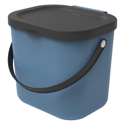 Rotho Albula Bioabfallbehälter 23,5x20x20,8 cm 6l blau