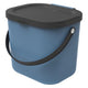 Rotho Albula Bioabfallbehälter 23,5x20x20,8 cm 6l blau