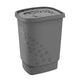 Rotho Blumen Wäschesammler 44,7x34,7x60,5 55l Anthrazit