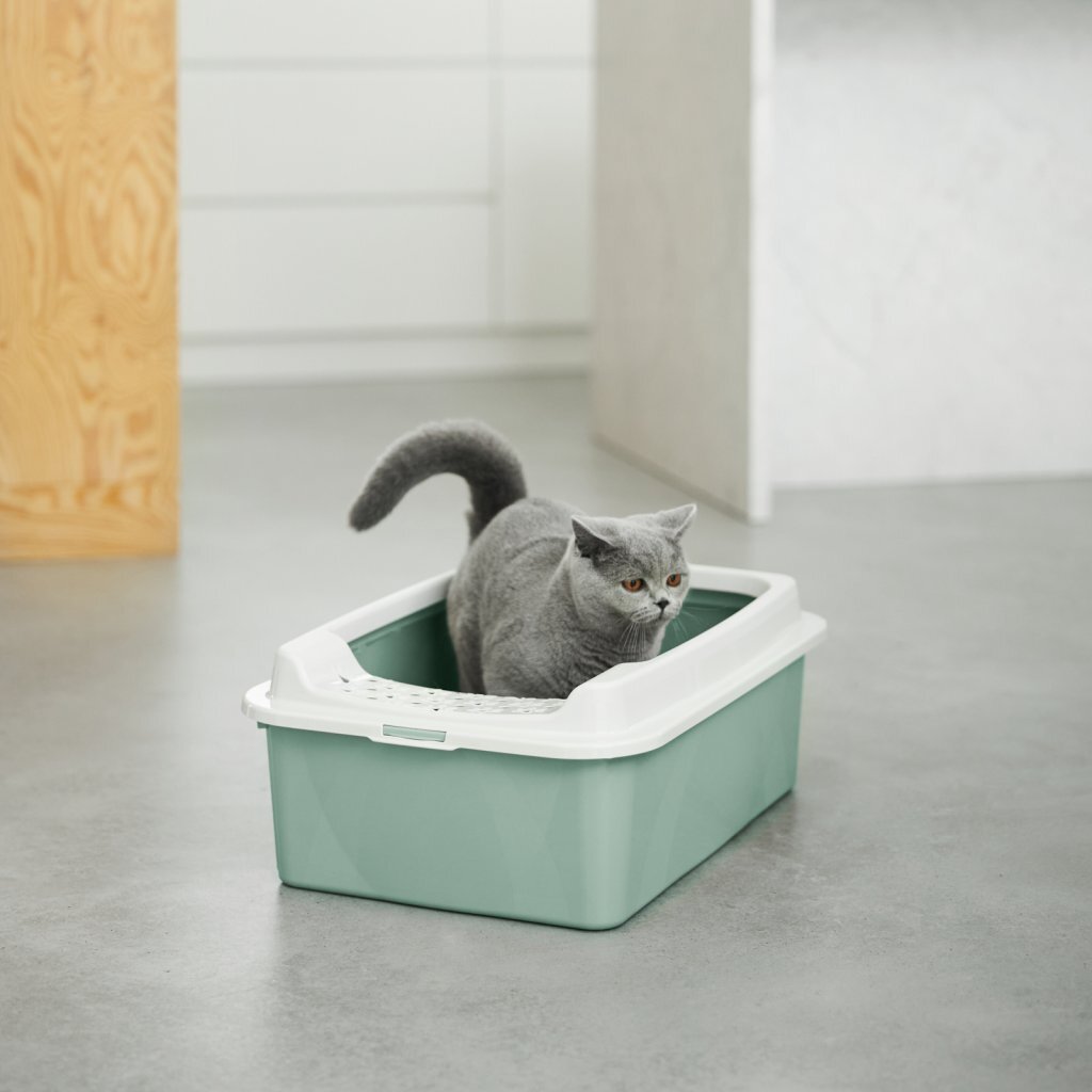 Rotho Rotho Bonnie Kattenbak mit Bovendin M Green Sand