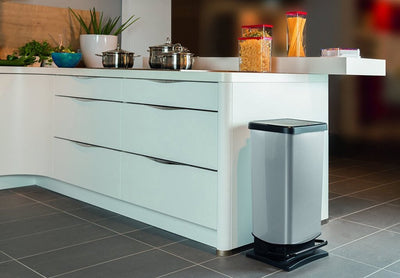 Rotho Rotho Paso Pedal Bin 40L Silber Metallic