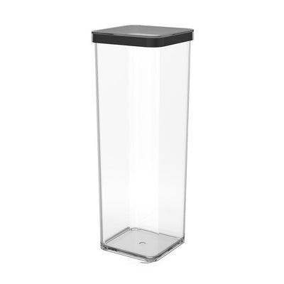 Rotho Loft-Aufbewahrungsbox 10x10x28,5 cm 2l schwarz transparent