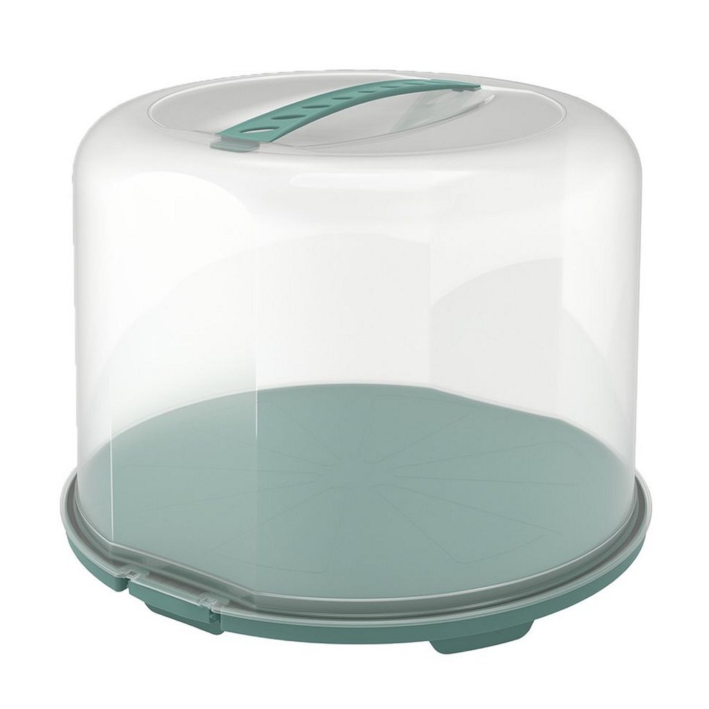 Rotho Rotho Fresho Cake Box XL 35,5x34.5x26 cm Mistelgrün transparent