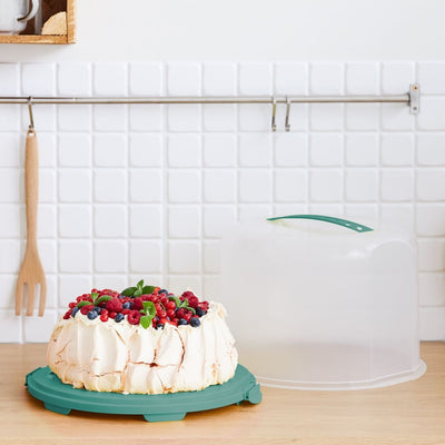 Rotho Rotho Fresho Cake Box XL 35,5x34.5x26 cm Mistelgrün transparent